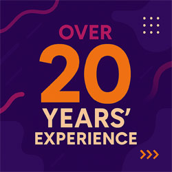 Over 20 Years' Experience