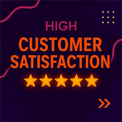 High Customer Satisfaction 5 Stars